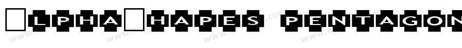 AlphaShapes pentagons 2字体转换